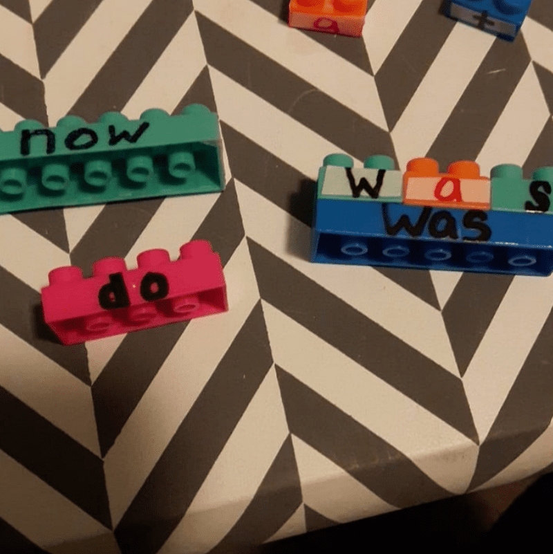 Build words with bricks