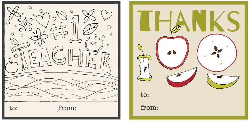 Downloadable Teacher Appreciation Cards / Teacher Appreciation Sample