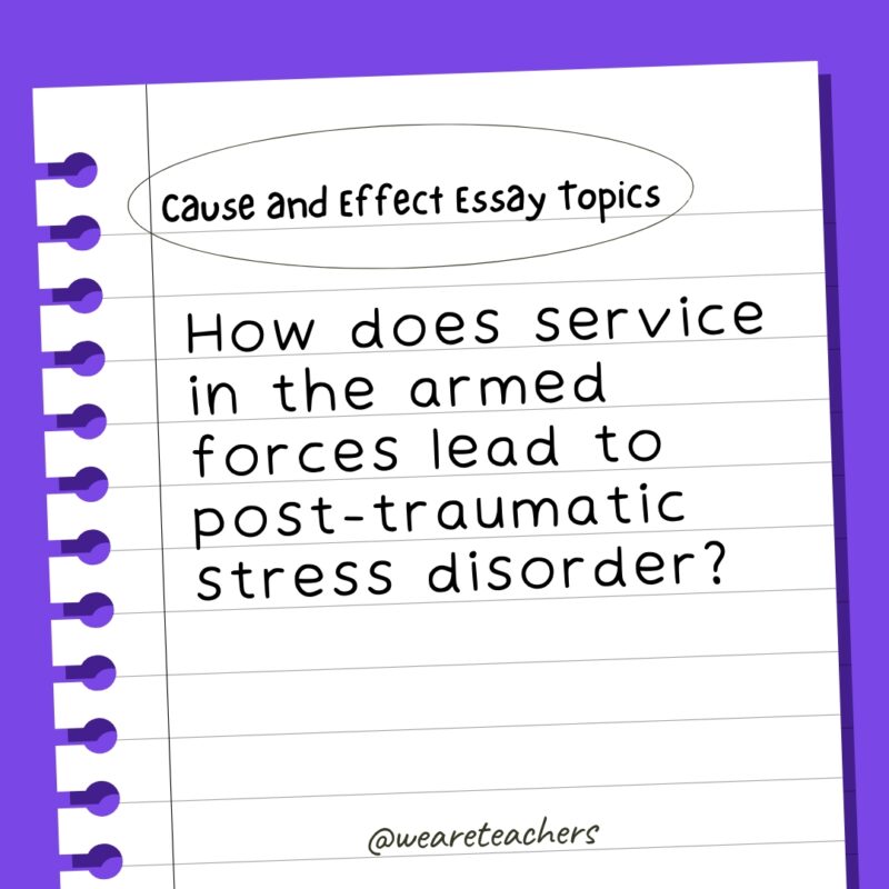 ¿Cómo conduce el servicio en las fuerzas armadas al trastorno de estrés postraumático?