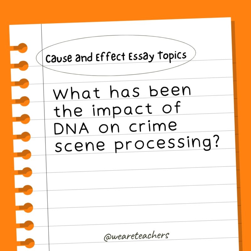 What has been the impact of DNA on crime scene processing?