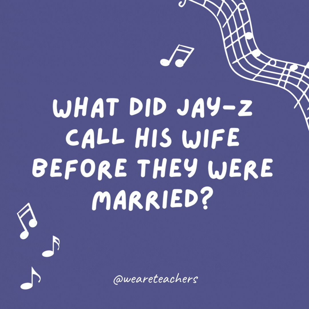 What did Jay-Z call his wife before they were married?