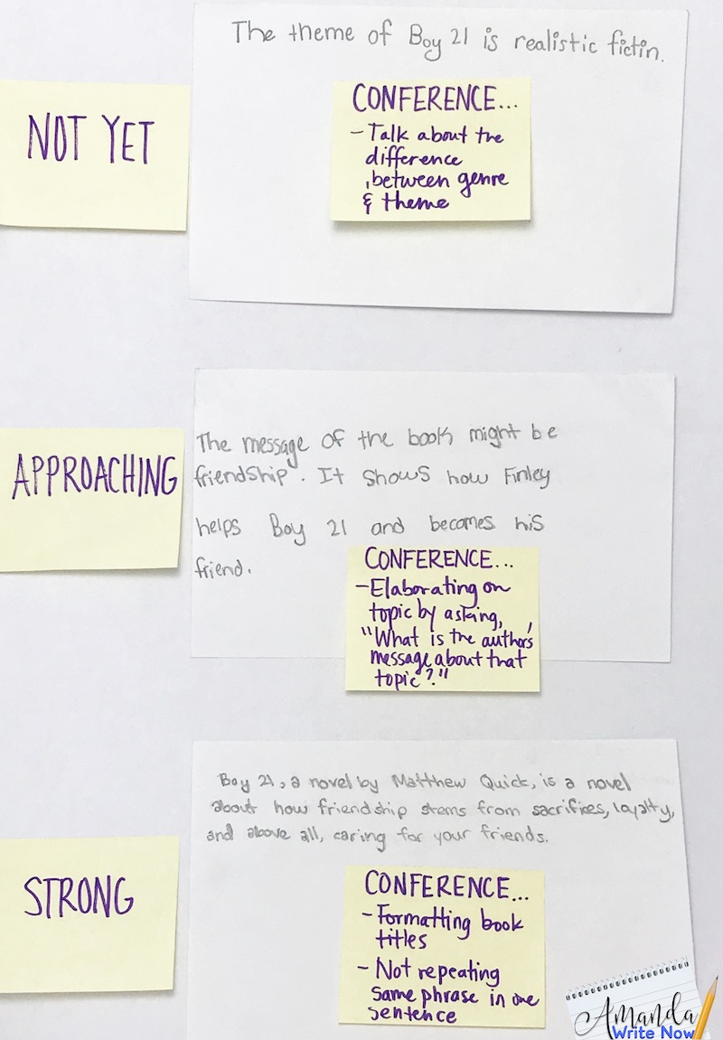 How I Simplify Writing Conferences by Using Note Cards We Are Teachers