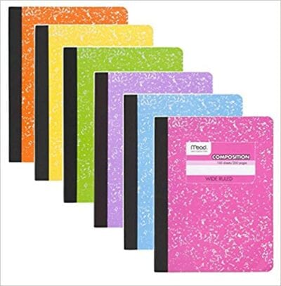 Colorful Composition Notebooks