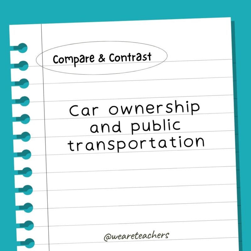 Car ownership and public transportation