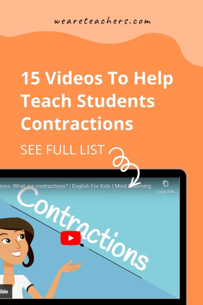 We rounded up the best videos for teaching contractions to kids, including explainers, music videos, and read-alouds.