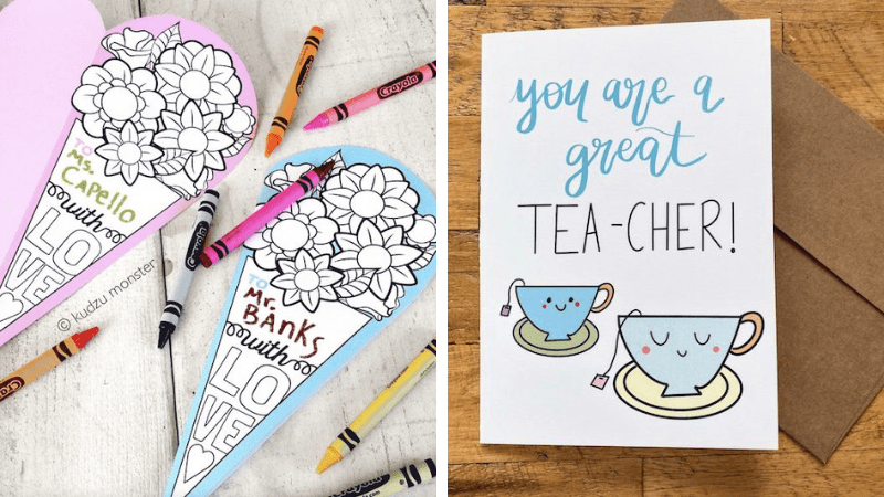 Examples of teacher thank you cards