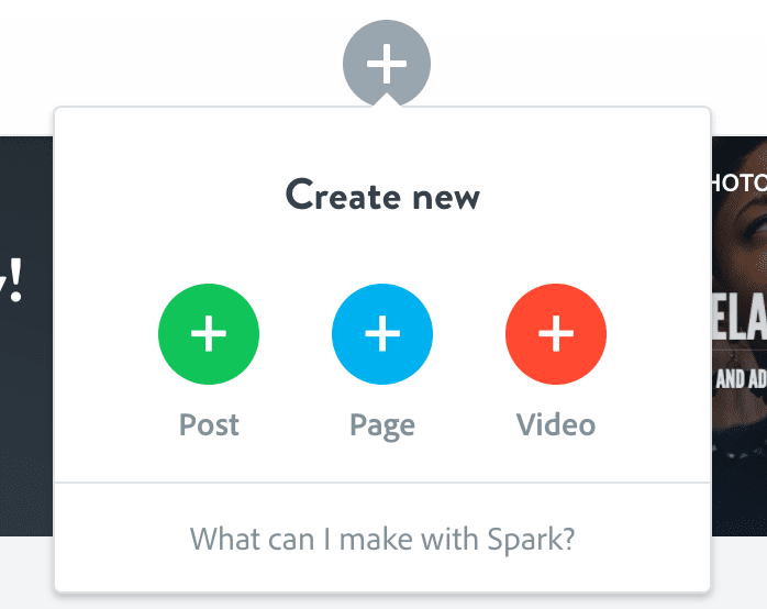 Adobe Spark Page Students