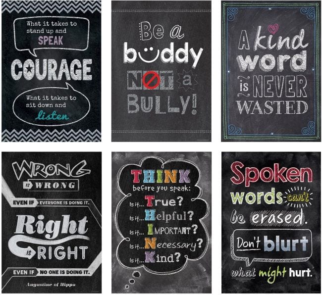 Anti Bully Teacher Curriculum Material No Bullying 25 Pledge Cards in Each Pack 
