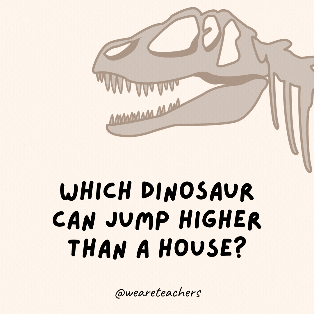 Hangi dinozor bir evden daha yükseğe zıplayabilir?