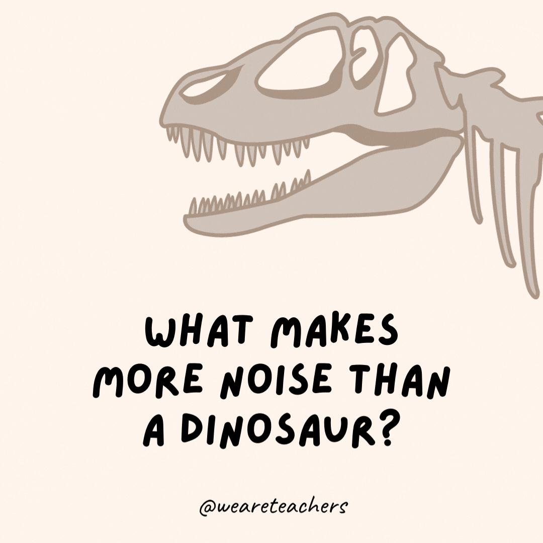 Bir dinozordan daha çok ses çıkaran nedir?
