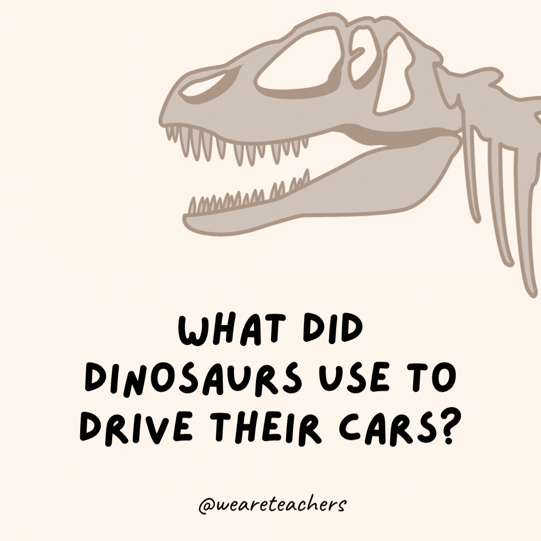 Dinozorlar arabalarını sürmek için ne kullandı?