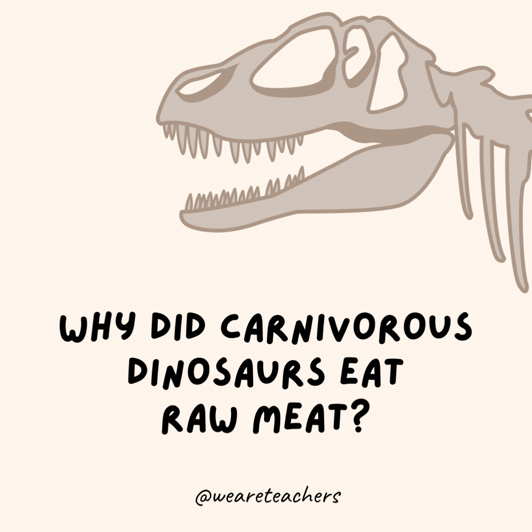 Etçil dinozorlar neden çiğ et yediler?