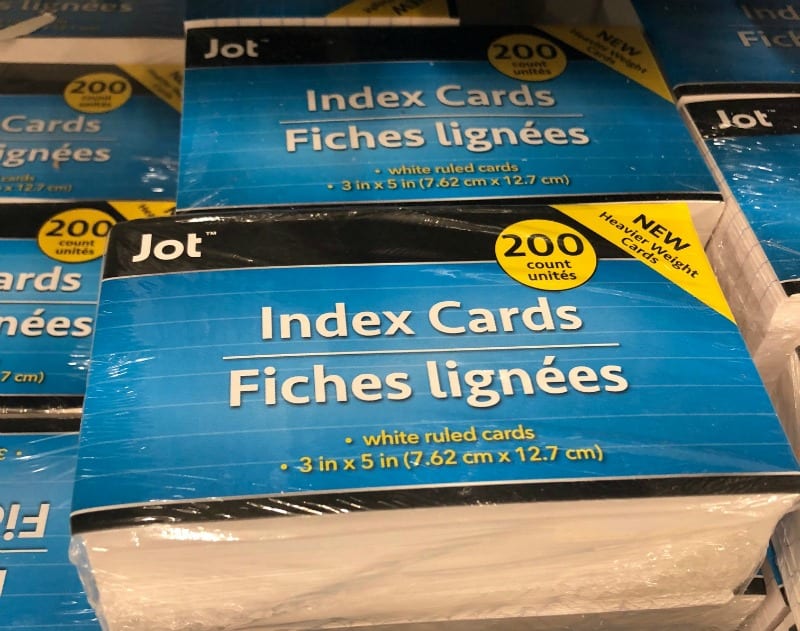 300 index cards at dollar tree flashcards for grade 1