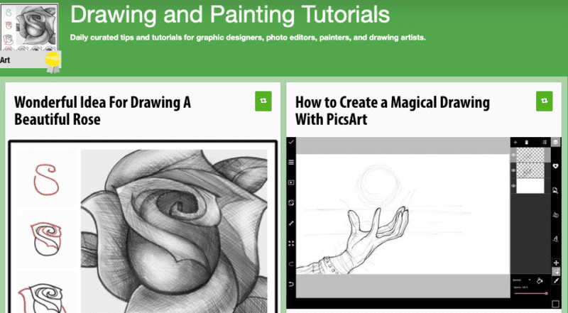 Screenshot of drawing website DrawPaint.com