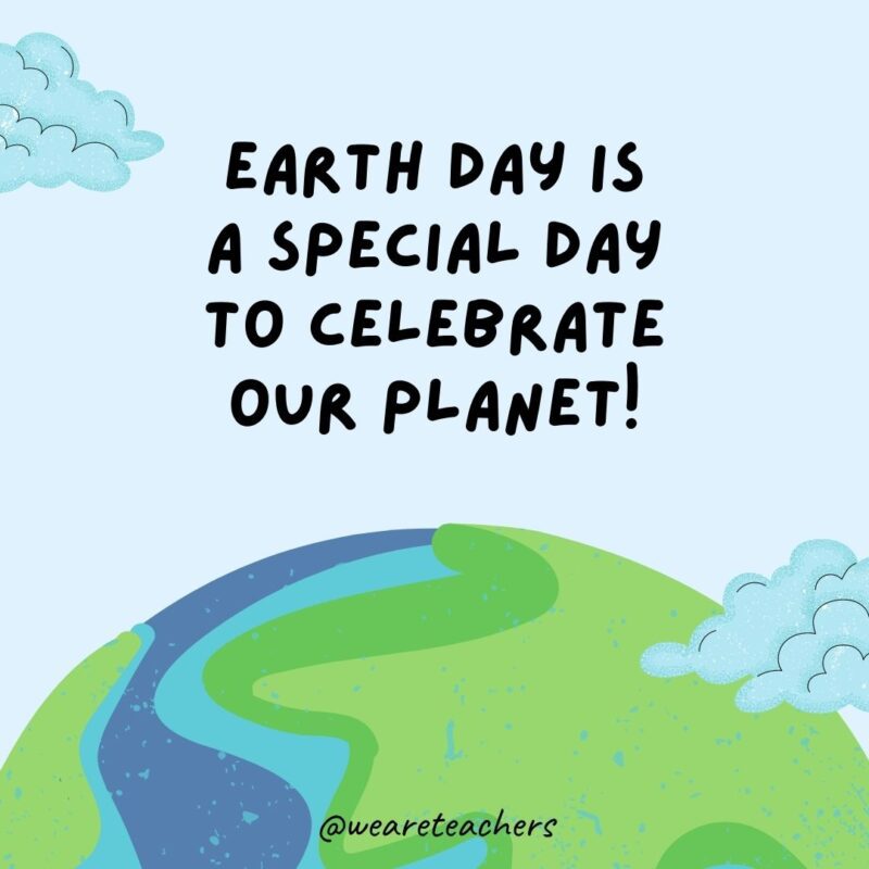 Earth Day is a special day to celebrate our planet!