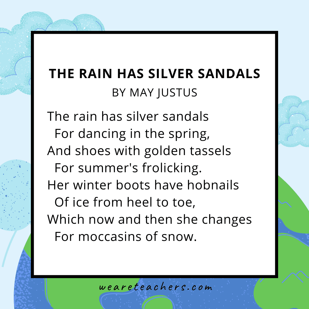 The Rain Has Silver Sandals by May Justus.