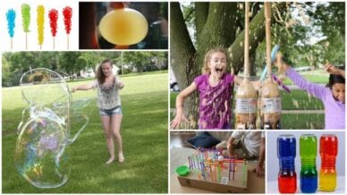 Collage of Easy Science Experiments