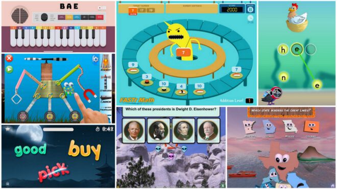 Collection of Educational iPad Games for Kids
