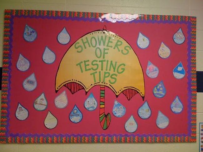 Spring bulletin board