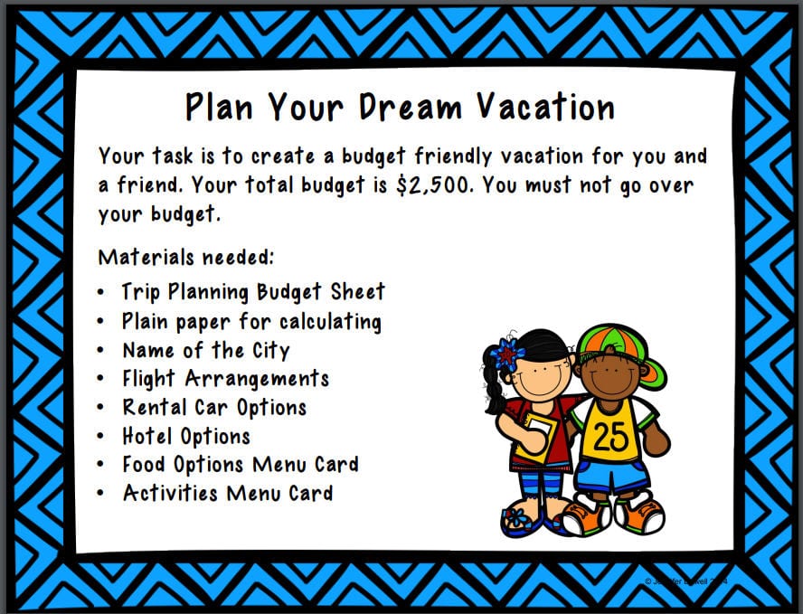 End of Year Plan a Vacation