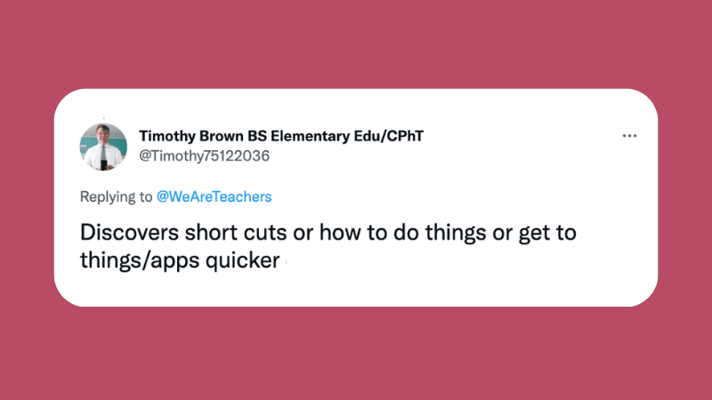 Tech coach tweet giving tips and tricks