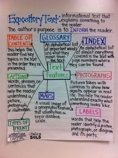 Expository text anchor chart