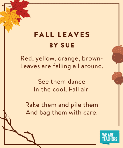 33 Cozy Fall Poems For Students Of All Ages - We Are Teachers