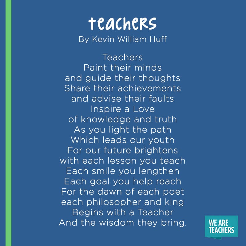 Teacher Poetry To Students