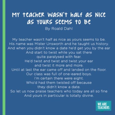 15 of Our Favorite Poems About Teaching - We Are Teachers