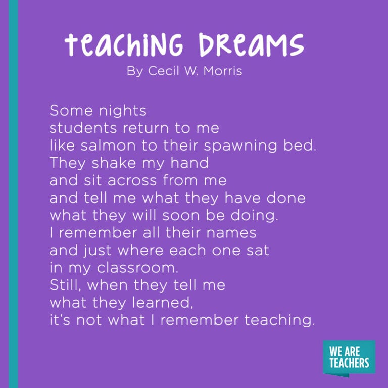 15 Of Our Favorite Poems About Teaching - We Are Teachers