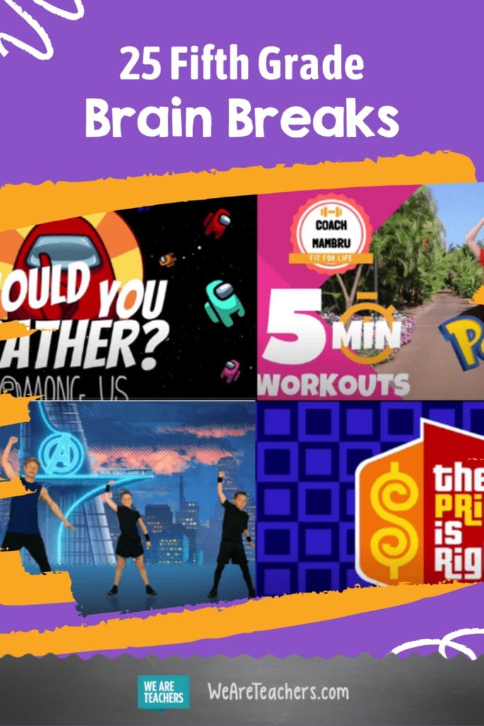 25 Fifth Grade Brain Breaks To Energize Your Classroom