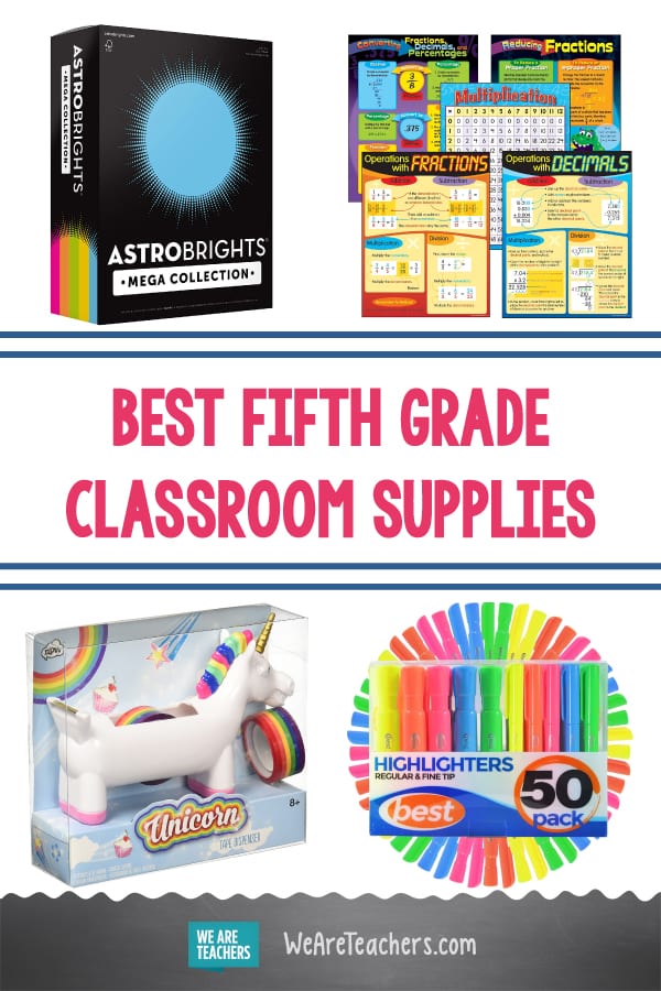 Best fifth grade classroom supplies.