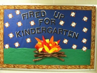 Fired up for Kindergarten camping theme classrooms