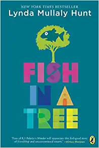 Book cover of Fish in a Tree as an example of 5th grade books