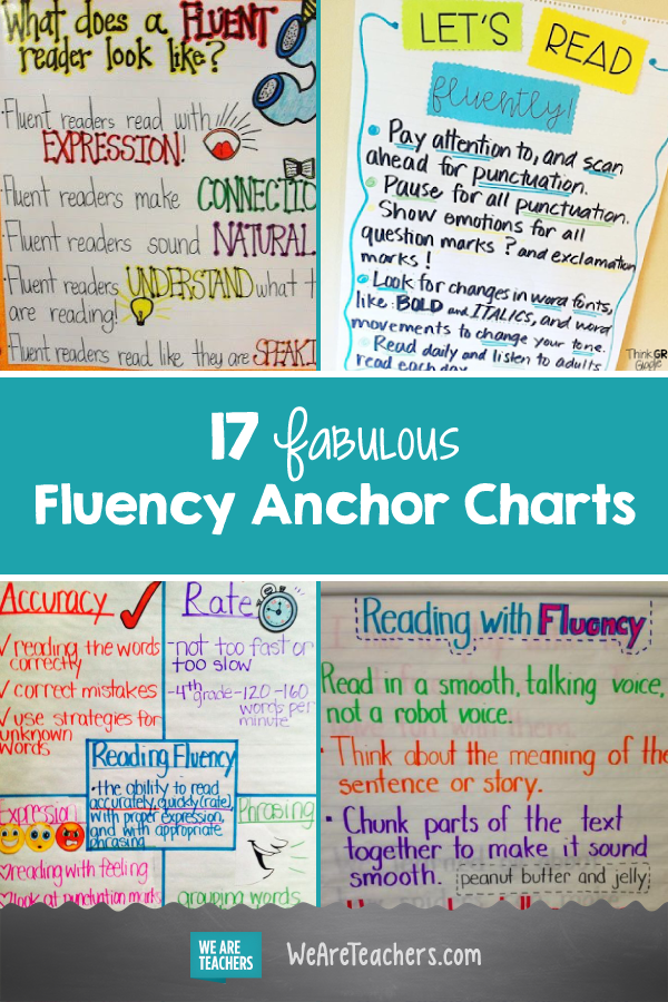 17 Fabulous Fluency Anchor Charts