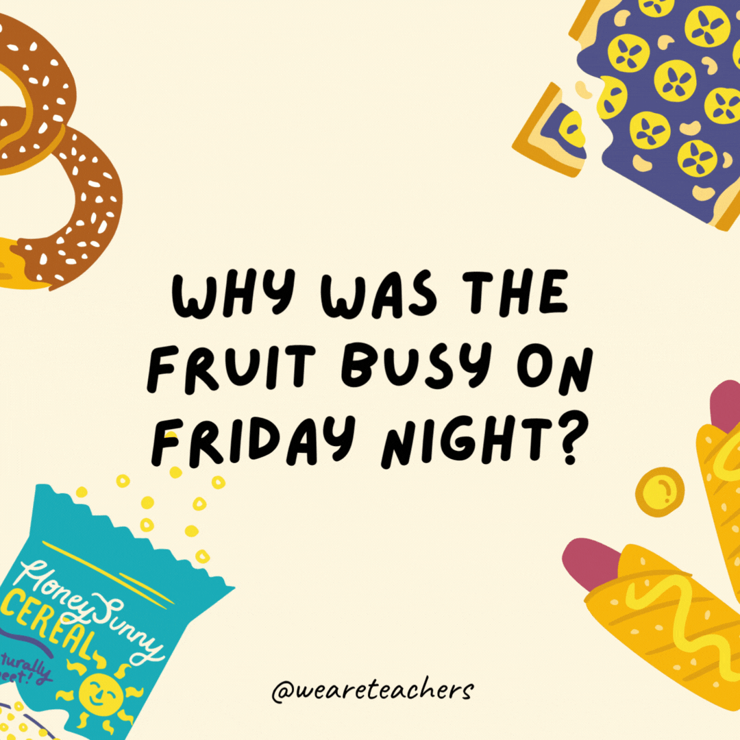 2. Why was the fruit shop busy on Friday night?