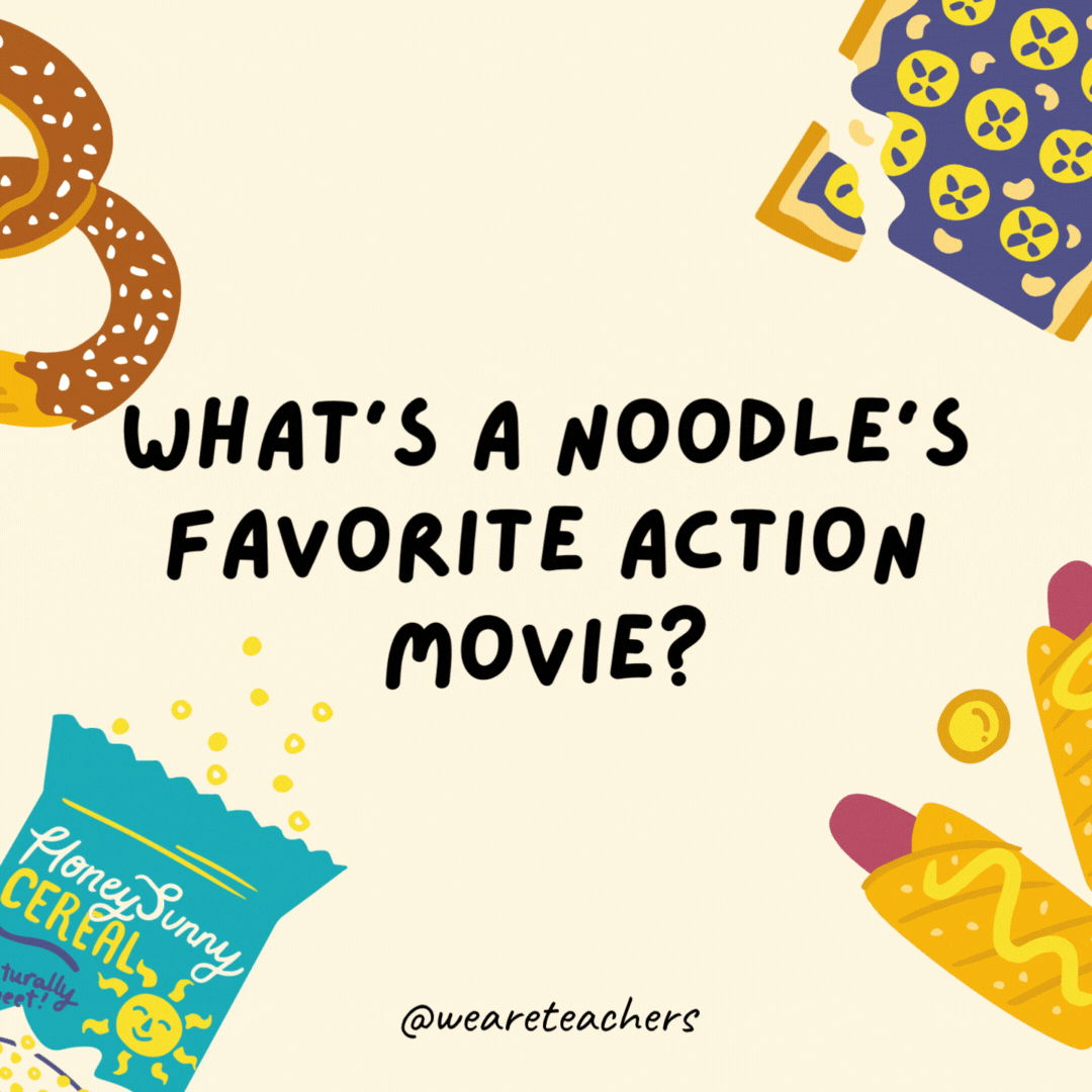 10. Which action hero loves noodles?