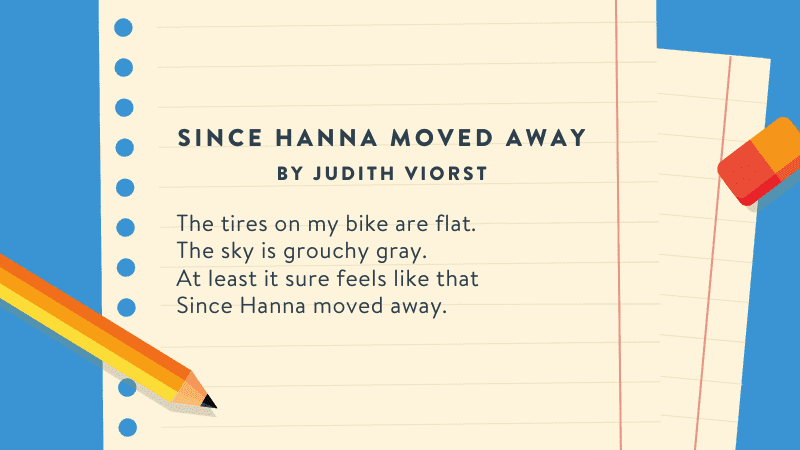 Since Hanna Moved Away by Judith Viorst