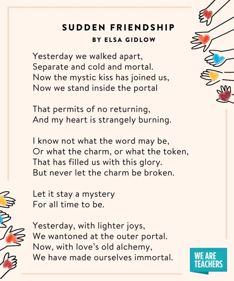Sudden Friendship by Elsa Gidlow