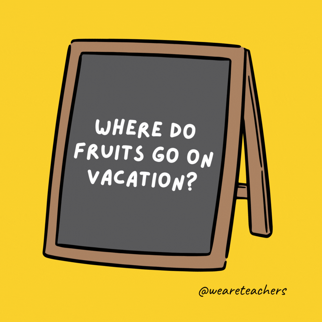 أين تذهب الفاكهة في الإجازة؟  بيري.