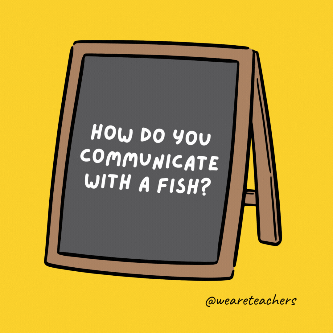 كيف تتواصل مع سمكة؟  أسقطها خطا.