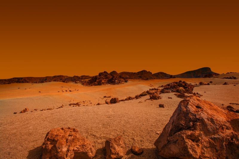  A Mars landscape