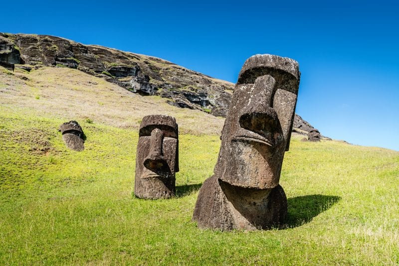 Statues on Easter Island