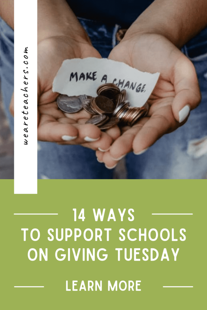 14 Ways To Support Schools on Giving Tuesday
