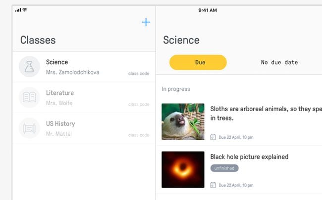 EdPuzzle app screen shot showing science articles (Best Google Classroom Apps)