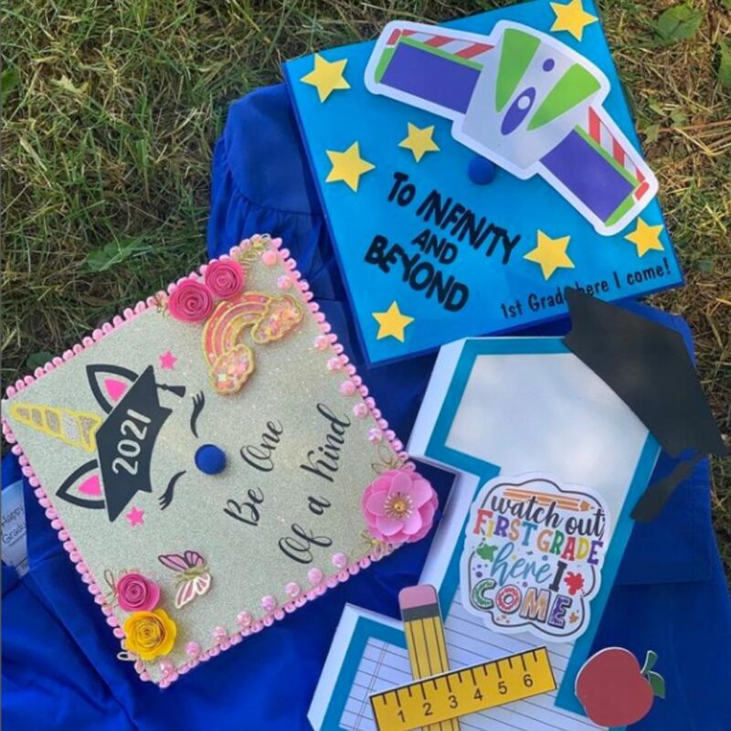 These designs for kindergarten graduates are so sweet and make great keepsakes!