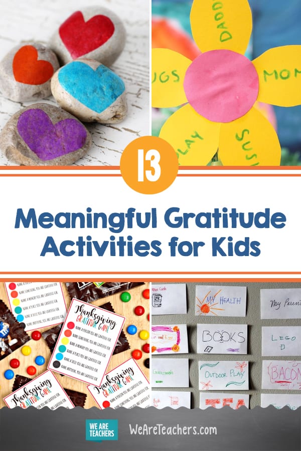 13 Meaningful Gratitude Activities For Kids - We Are Teachers