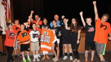 Group of student participants in EVERFI Hockey Scholar program