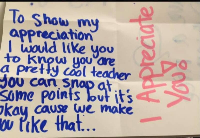 Teacher Thank You Notes Are The Best See Real Life Examples