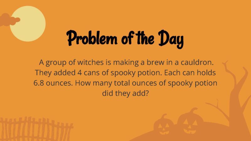 Halloween word problem